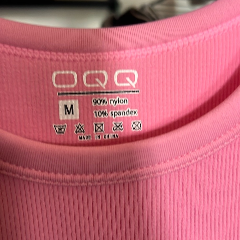 OQQ Body Shape Dress Soft Pink